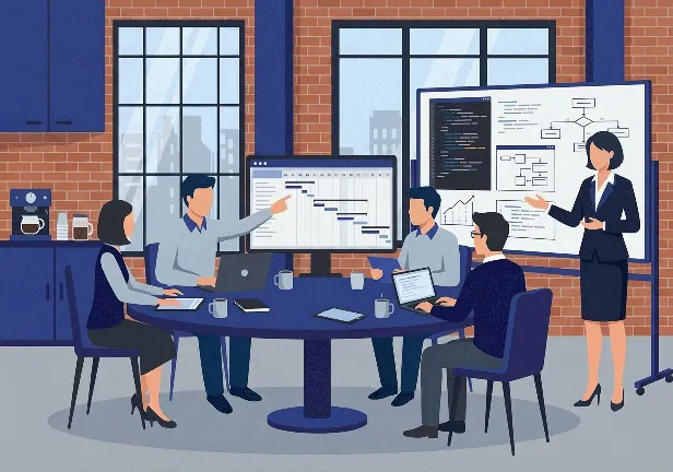 BeagleCRM office illustration