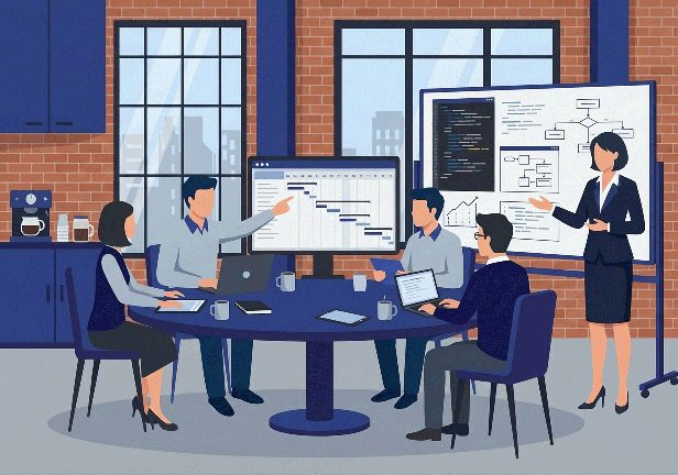 BeagleCRM office illustration
